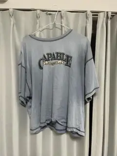 ロゴ入り 半袖Tシャツ ライトブルー