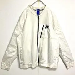 NIKE ナイキ　フルジップジャケット　Ｌ　袖切替　ワンポイント　古着