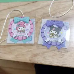 サンリオ 非売品シール2枚 マイメロディ クロミ 未使用 約4センチ