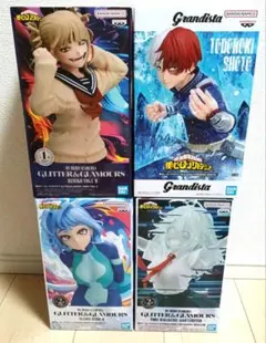 僕のヒーローアカデミア フィギュア 4種セット 爆豪 轟 お茶子