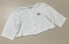 美品　ファミリア カーディガン 70サイズ　うさぎ　くま　　ボレロ