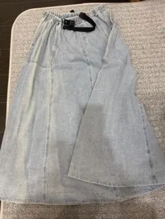 ニコアンド デニム ロングスカート ライトブルー
