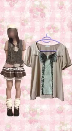 激レア】新品 axes femme ビッグリボン ブラウスシャツ 姫系 - メルカリ