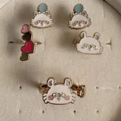 レア ちいかわ モモンガ 指輪 ピアス イヤーカフ アクセサリー しまむら