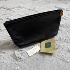 マ*リ様 GUCCI ブラックレザーポーチ 中型