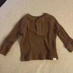 ブラウン 長袖カットソー 12-18ヶ月