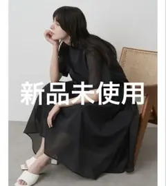 ELENDEEK エレンディーク センタージップティアードワンピース 黒 2