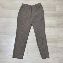 ユニクロ EZYアンクルパンツ 茶色