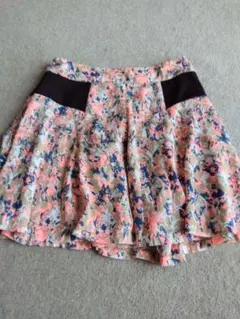 オレンジ ミニ スカート M