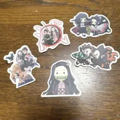 鬼滅の刃　ステッカー　シール　5枚セット