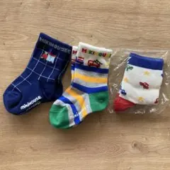 ミキハウス ベビー靴下 3足セット 11-13cm