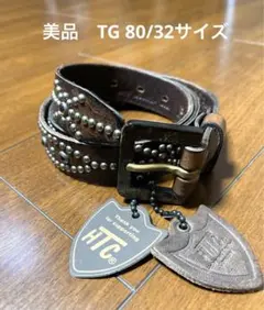 ⭐️美品⭐️HTC⭐️オーバーレイピーナッツ⭐️スティングレイベルト⭐️Dブラウン⭐️34 正規取扱店 HTC #53 Overlay Peanut Belt(オーバーレイ