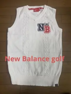 New Balance ゴルフ レディースニットベスト ホワイト サイズ1のサムネイル