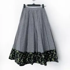 N°21 ヌメロ ヴェントゥーノ ロングスカート　花柄　チェックのサムネイル