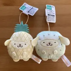 フルーツきぐるみマスコット　ポムポムプリン　キウイ　パイン　サンリオ　2個セット