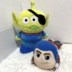 トイストーリー バズ・ライトイヤー エイリアン ぬいぐるみ2点 タグ付き