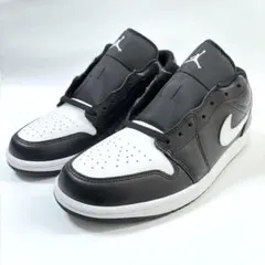 【新品・箱付】NIKE エアジョーダン1 Low黒 白 27.5cm ナイキ