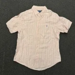 希少配色　ラルフローレン 半袖 ストライプシャツ カスタムフィット XL