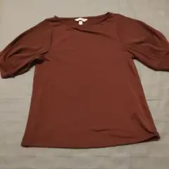 Ｈ&M　ブラウン 五分袖 トップス XS