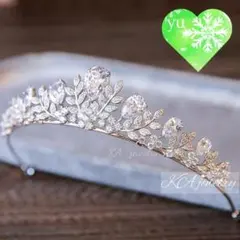 結婚式キュービックジルコニアティアラウェディングヘアアクセサリーヘッドドレス大粒