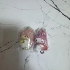 サンリオキャラクターズなかよしペアスイング リトルツインスターズララ　マイメロ