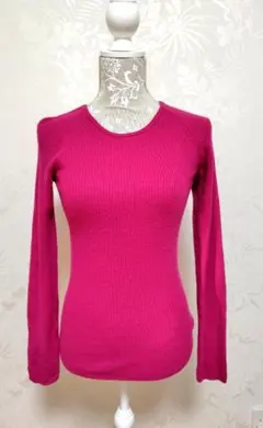 URBAN RESEARCH ピンク リブ長袖セーター サイズフリー