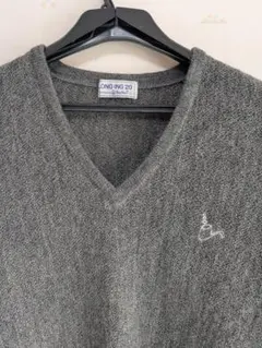 TOROYグレー Vネックセーター