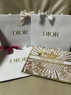 Dior ホワイトショッパー×3枚 リボン付き