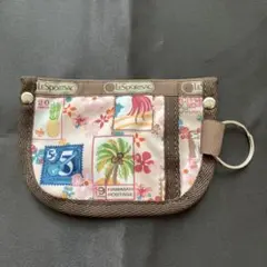 LeSportsac ハワイアンスタンプ キーリングポーチ
