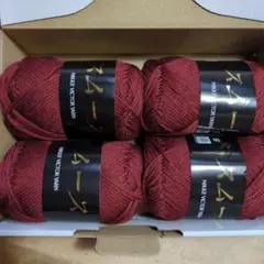 ニッケ　ビクター　メリノウール　スムース　毛糸　4 玉