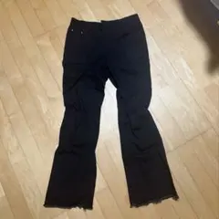 和*中様 ブーツカットデニム フレアデニム 30インチ ブラック y2k 200