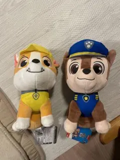 パウパトロール　チェイス　ラブル　BIGぬいぐるみ2点セット　値下げ！