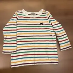 DOUBLE.B ストライプ 長袖Tシャツ 90