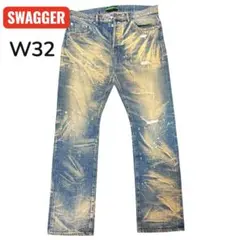 激レア✨swagger 限定ダメージ プライドデニム ジルコニア 32