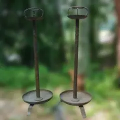 アンティーク調 金属製 キャンドルスタンド 2本セット- ̗̀ お得 アンティーク調 金属製 キャンドルスタンド 2本セット- ̗̀ お得 - メルカリ