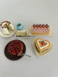 リーメント　ぷちサンプル　ミニチュア スイーツ ケーキセット