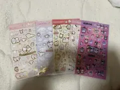 ダイソー　箔押しシール　サンリオキャラクターズ　5枚セット