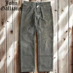 07M084◯ John Galliano オリーブ フェード デニム W30 - メルカリ