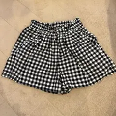 チェック柄 キュロットスカート 100cm 記名無し