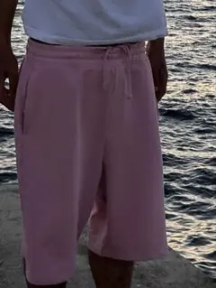 ピンク スウェットパンツ　6pm uk central cee着用