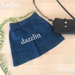 ☆dazzlin☆ ダズリン　カラーポケット 台形ミニスカート デニムスカート