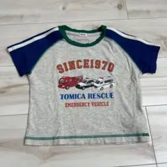 半袖Tシャツ　トミカ　働く車　パトカー　消防車　救急車　サイズ100 RELAのサムネイル