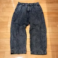 Beno Exclusive Label ワイドパンツ デニム ウォッシュ加工のサムネイル