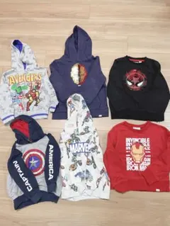 毎週500円値下げ　マーベルキャラクター パーカーセット