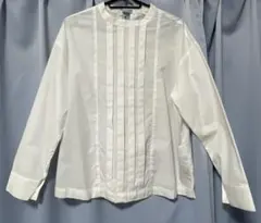 Samansa Mos2 ホワイト長袖シャツ