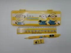 ミニオンズ　Minions　文具セット　消しゴム　定規　シャーペン　筆箱
