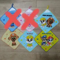 パウ・パトロール ループ付タオル 4枚 チェイス マーシャル ラブル ズーマ