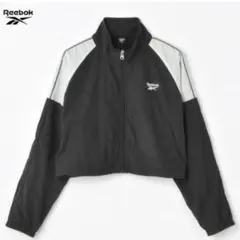しまむら Reebok ナイロンJKT ショート丈ドロスト　サイズL ブラック