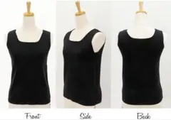 クロッシェ CLOCHE スクエアネック ニットタンクトップ