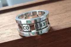 オールドティファニー 1837 エレメント リング SV925 シルバー 8号